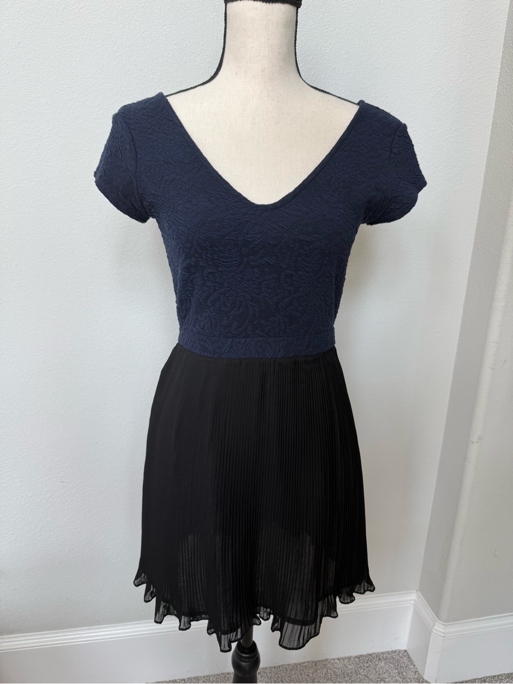Urban Outfitters Pins & Needles Navy and Black Cocktail Dress